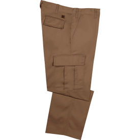 Big Bill 6 Pocket Cargo Pants Heavy-Duty Twill 46W x Unhemmed Tan