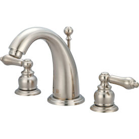 Pioneer Brentwood 3BR400-BN Two Handle Bathroom Widespread Faucet with Pop-Up PVD Brushed Nickel