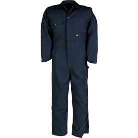 Big Bill Deluxe Work Coverall With Leg Zippers 52 Tall Navy