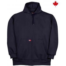 CODET NEWPORT CORP DW20S11-R-NAY-M Big Bill Hooded Fleece Sweater 14.25 Oz., Flame Resistant, M, Navy image.