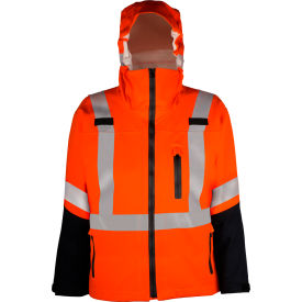 CODET NEWPORT CORP JKTCRT-R-ORA-L Big Bill Casual Duck Jacket With Reflective Tape, L, Orange image.