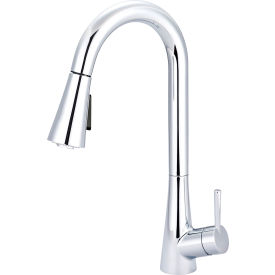 PIONEER INDUSTRIES INC K-5020 Olympia i2 K-5020 Single Lever Pull-Down Kitchen Faucet Polished Chrome image.