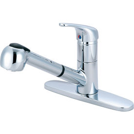 PIONEER INDUSTRIES INC K-5030 Olympia Elite K-5030 Single Handle Pull-Out Kitchen Faucet Polished Chrome image.