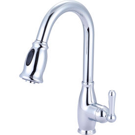 PIONEER INDUSTRIES INC K-5040 Olympia Accent K-5040 Single Lever Pull-Down Kitchen Faucet Polished Chrome image.