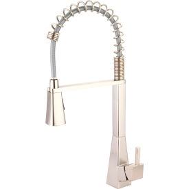 PIONEER INDUSTRIES INC K-5070-BN Olympia i3 K-5070-BN Single Lever Pre-Rinse Spring Pull-Down Kitchen Faucet PVD Brushed Nickel image.