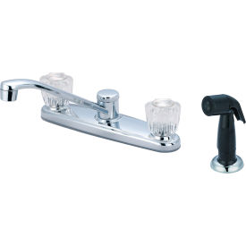 PIONEER INDUSTRIES INC K-5121 Olympia Elite K-5120 Two Handle Kitchen Faucet with Spray Polished Chrome image.