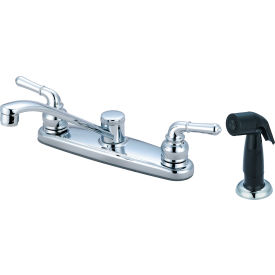 PIONEER INDUSTRIES INC K-5161 Olympia Elite K-5161 Two Handle Kitchen Faucet with Spray Polished Chrome image.