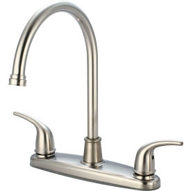 PIONEER INDUSTRIES INC K-5370-BN Olympia Accent K-5370-BN Two Handle Kitchen Faucet PVD Brushed Nickel image.
