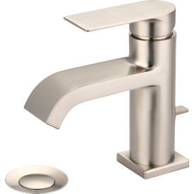 PIONEER INDUSTRIES INC L-6090-BN Olympia i4 L-6090-BN Single Lever Bathroom Faucet with Pop-Up PVD Brushed Nickel image.