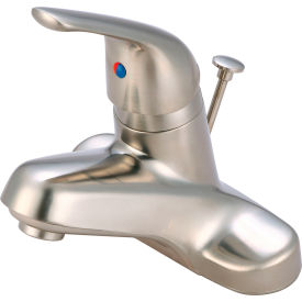 PIONEER INDUSTRIES INC L-6160-BN Olympia Elite L-6160-BN Single Lever Handle Bathroom Faucet with Pop-Up PVD Brushed Nickel image.