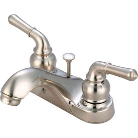 PIONEER INDUSTRIES INC L-7240-BN Olympia Accent L-7240-BN Two Handle Bathroom Faucet with Pop-Up PVD Brushed Nickel image.