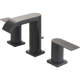 PIONEER INDUSTRIES INC L-7490-MB Olympia i4 L-7490-MB Two Handle Bathroom Widespread Faucet with Pop-UP Matte Black image.