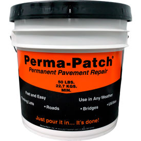 Perma-Patch Asphalt Repair Material Fine Mix, 50 lb Pail - Pkg Qty 36