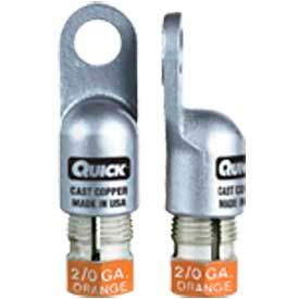 Quick Cable 5804-050F Heavy Duty Walled Lug, 4 Gauge, 50 Pcs Image