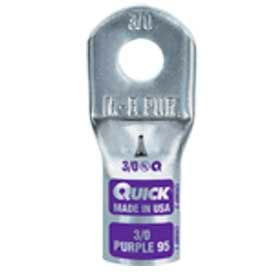 Quick Cable 8840-050E MagnaLug Square Sight Hole, 4/0 Gauge, 50 Pcs Image