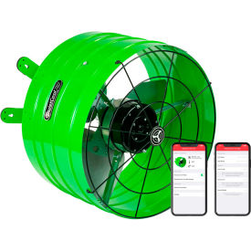 Quietcool AFG SMT ES-3.0 QuietCool Smart Attic Gable Fan, 120V, 2800 CFM, Green, 3 Speed, 16" Diameter image.