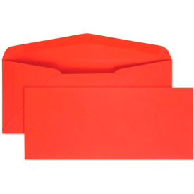 Quality Park Products 11134 Quality Park Gummed Envelopes, #10, 9-1/2"W x 4-1/2"H, Red, 25/Pack image.
