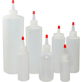 QORPAK DIV OF BERLIN PACKAGING 259469 Qorpak® 8oz Natural HDPE Cylinder Bottle with 38-400 Natural LDPE Cap, 6/Pack image.