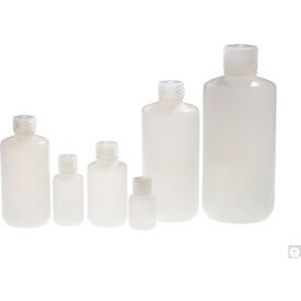 QORPAK DIV OF BERLIN PACKAGING PLA-03156 Qorpak® 16oz Natural HDPE Narrow Mouth Lab Style Bottle w/28-415 PP Linerless Cap, 125 Pk image.