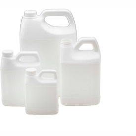 QORPAK DIV OF BERLIN PACKAGING PLA-03244 Qorpak PLA-03244 128oz (3,840ml) White HDPE F-Style Jug Only, 38-400 Neck Finish, Case of 54 image.