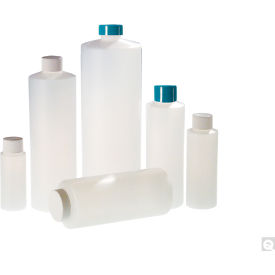 Qorpak 8oz Natural HDPE Cylinder Bottle w/24-410 Green Thermoset F217 & PTFE Lined Cap, 48PK Qorpak 8oz Natural HDPE Cylinder Bottle w/24-410 Green Thermoset F217 & PTFE Lined Cap, 48PK