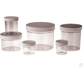 Qorpak 16oz Clear PS Jar with 89-400 White PP SturdeeSeal PE Foam Lined Cap, 112PK