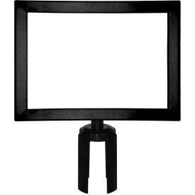 Queue Solutions Llc SFHD8511HB-BK Horizontal Heavy Duty Sign Frame, Black, 8.5" x 11" image.