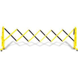 Flexmaster 110 Expanding Plastic Barricade Yellow/Black 38"" H X 11.5 L FM110YB