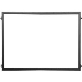 Queue Solutions Post Panel Black Frame White Sintra Insert 48"W x 34"H 
