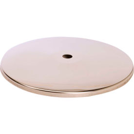 Queue Solutions Llc PRO-BCF-PS Replacement Base Cover For QueuePro 250 & SafetyPro 250 Belt Barriers, Polished Stainless Steel image.