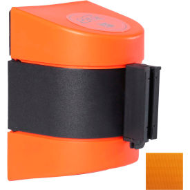 Queue Solutions Llc WP400O-OR150 WallPro 400 Wall Mount Retractable Belt Barrier, Orange Case W/15 Orange Belt image.