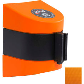 Queue Solutions Llc WP450O-O300 WallPro 400 Wall Mount Retractable Belt Barrier, Orange Case W/30 Orange Belt image.