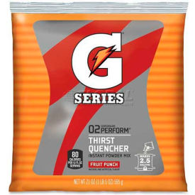 Quaker Foods QKR33691 Gatorade® Thirst Quencher Mix Pouch, Fruit Punch, 21 oz., 1/Pack image.