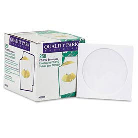 Quality Park Products 62905 Quality ParkTM CD/DVD Sleeves, 5x5, 24lb, White, 250/Box image.
