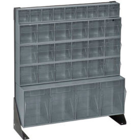 Quantum Tip Out Bin Floor Stand QFS124-31- Single Sided 24" H Gray