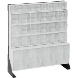 Quantum Tip Out Bin Floor Stand QFS124-31- Single Sided 24" H White