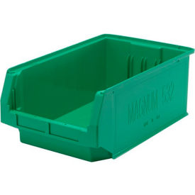Quantum Storage® Plastic Magnum Stacking Bin 20""L x 12""W x 8""H Green