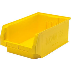 Quantum Storage® Plastic Magnum Stacking Bin 20""L x 12""W x 8""H Yellow