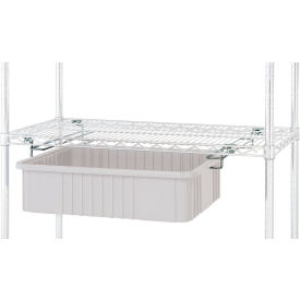 Quantum® Storage Systems Single Bin Drawer Slide Wire Shelves Chrome Plated Finish 