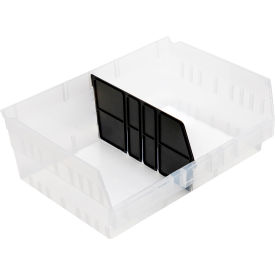 Quantum® Storage Systems Bin Long Divider For QSB218 Black Pack of 6 