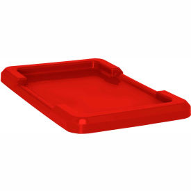 Quantum Storage Systems LID2516-8RD Red Lid For Cross Stack And Nest Tote TUB2516-8 image.