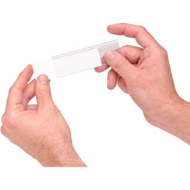Quantum® Storage Systems Label Holder w/ Laser Label Inserts 2-1/4" x 4-7/16" Clear Pk of 25 