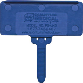 Quantum Storage Systems PS-LH3BL Quantum® Hanging Label Tag, Fits 1-3/8" x 3" Adhesive Label, Blue, Pack of 25 image.
