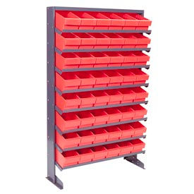 Quantum Storage Systems QPRS-601RD Quantum QPRS-601 Single Sided Rack 12"x36"x60" with 48 Red Euro Drawers image.