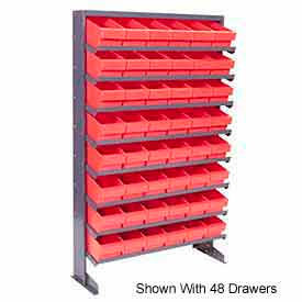 quantum qprs-801 single sided rack 12"x36"x60" with 24 red euro drawers Quantum QPRS-801 Single Sided Rack 12"x36"x60" with 24 Red Euro Drawers