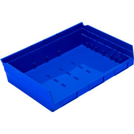 Quantum® Storage Systems Nesting Economy Shelf Bin 11-5/8"L x 16-1/2"W x 4"H Blue 