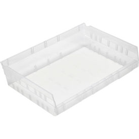 Quantum® Storage Systems Nesting Economy Shelf Bin 11-5/8"L x 16-1/2"W x 4"H Clear 
