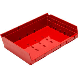 Quantum® Storage Systems Nesting Economy Shelf Bin 11-5/8"L x 16-1/2"W x 4"H Red 