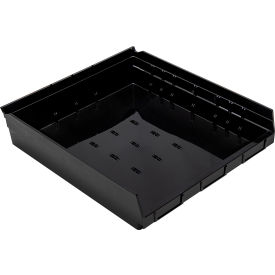Quantum® Storage Systems Nesting Economy Shelf Bin 17-7/8"L x 16-1/2"W x 4"H Black 