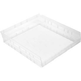 Quantum® Storage Systems Nesting Economy Shelf Bin 17-7/8"L x 16-1/2"W x 4"H Clear 